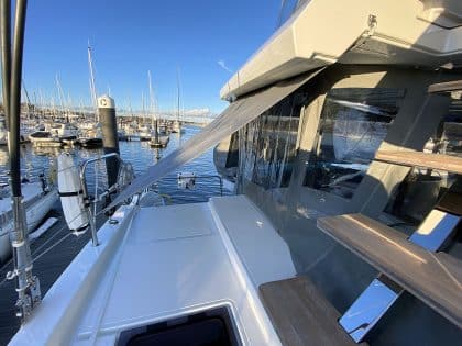 Lagoon 55 Side Shade Panels in Soltis 86 Shade Mesh