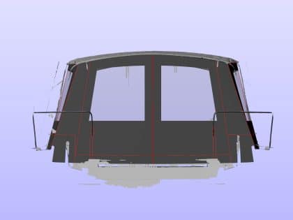 Beneteau Oceanis 46.1 Bimini Conversion to fit factory installed Bimini