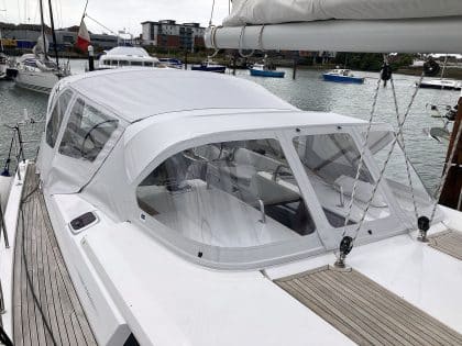 Hanse 495 Cockpit Enclosure to fit Tecsew Recover for Factory Supplied Original Sprayhood