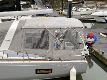 Beneteau Oceanis 46.1 Bimini Conversion to fit factory installed Bimini