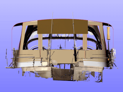 Moody 45 Classic Bimini Conversion to fit Tecsew 2 Part Bimini