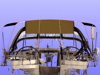 Moody 45 Classic 2 Part Bimini