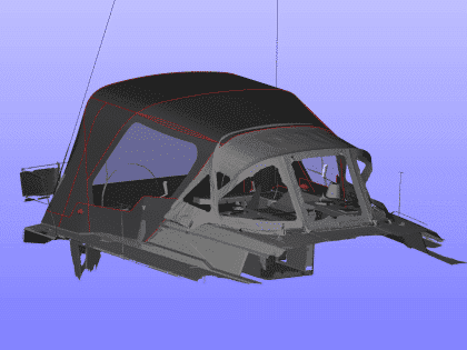 Bavaria C38 Cockpit Enclosure fitted to factory fitted Sprayhood