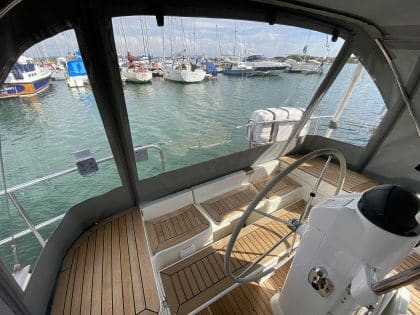 Southerly 32 Cockpit Enclosure with Roll Up Sides