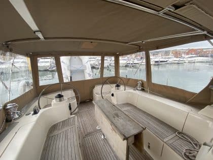 Moody 45 Classic Bimini Conversion to fit Tecsew 2 Part Bimini