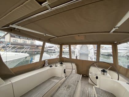 Moody 45 Classic Bimini Conversion to fit Tecsew 2 Part Bimini