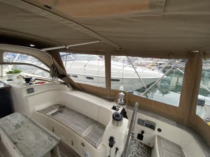 Moody 45 Classic Bimini Conversion to fit Tecsew 2 Part Bimini