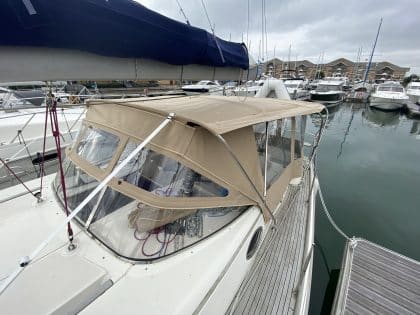 Moody 45 Classic Bimini Conversion to fit Tecsew 2 Part Bimini