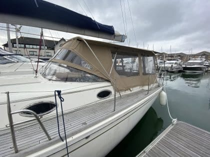 Moody 45 Classic Bimini Conversion to fit Tecsew 2 Part Bimini