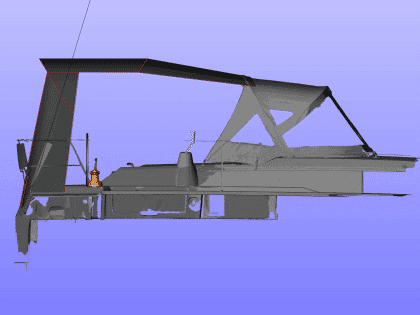Bavaria C38 Cockpit Enclosure fitted to factory fitted Sprayhood