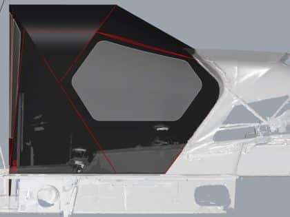 X4.3 Cockpit Enclosure to fit Factory Supplied Sprayhood