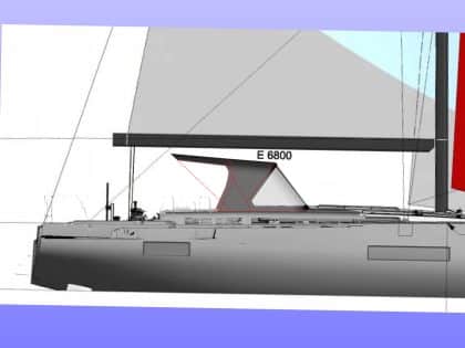 Beneteau First 53 Sprayhood shown with optional Sprayhood Aft Extension