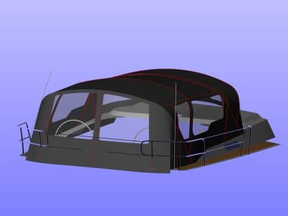 Bavaria Cruiser 51 Cockpit Enclosure to fit our Custom Design Sprayhood