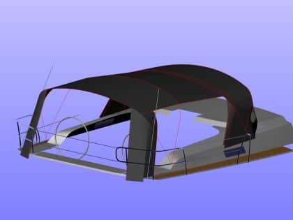 Bavaria Cruiser 51 Cockpit Enclosure to fit our Custom Design Sprayhood