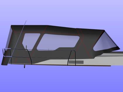 Bavaria Cruiser 51 Cockpit Enclosure to fit our Custom Design Sprayhood