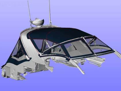 Fairline Targa 34 Replacement Fore and aft Canopies