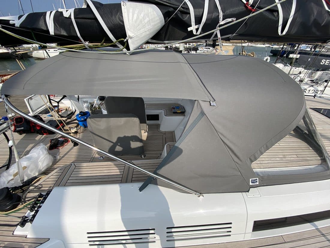 Beneteau First 53 Sprayhood Aft Extension