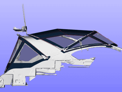 Fairline Targa 34 Replacement Fore and aft Canopies