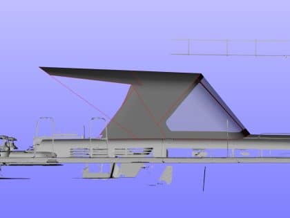 Beneteau First 53 Sprayhood Aft Extension