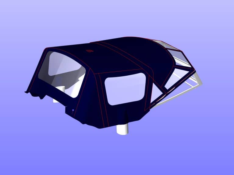 Rival 41 Cockpit Enclosure to fit Tecsew Sprayhood to fit Windscreen