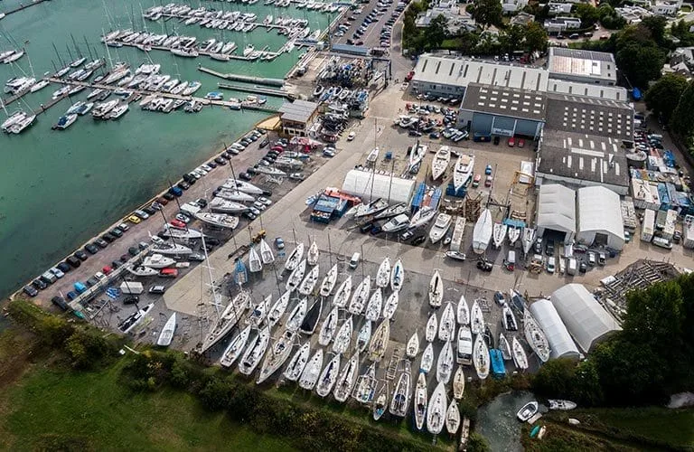 Hamble Yacht Services (HYS), a premier marina and boatyard on the River Hamble.