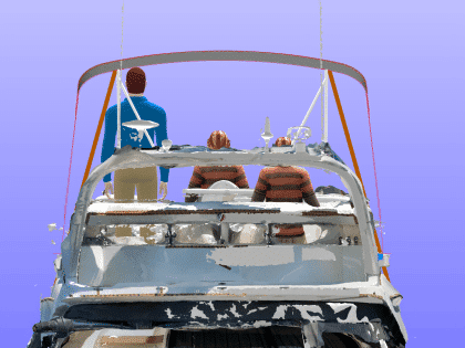 Flybridge Bimini – Fairline Phantom 43