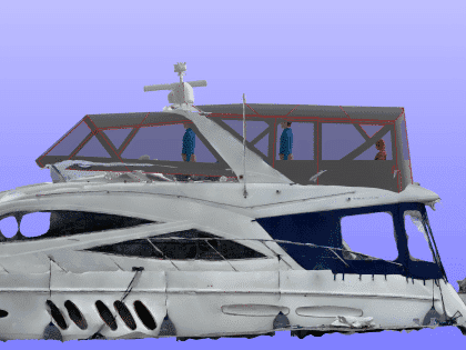 Bimini Enclosure Conversion Sealine T60 CAD (8)