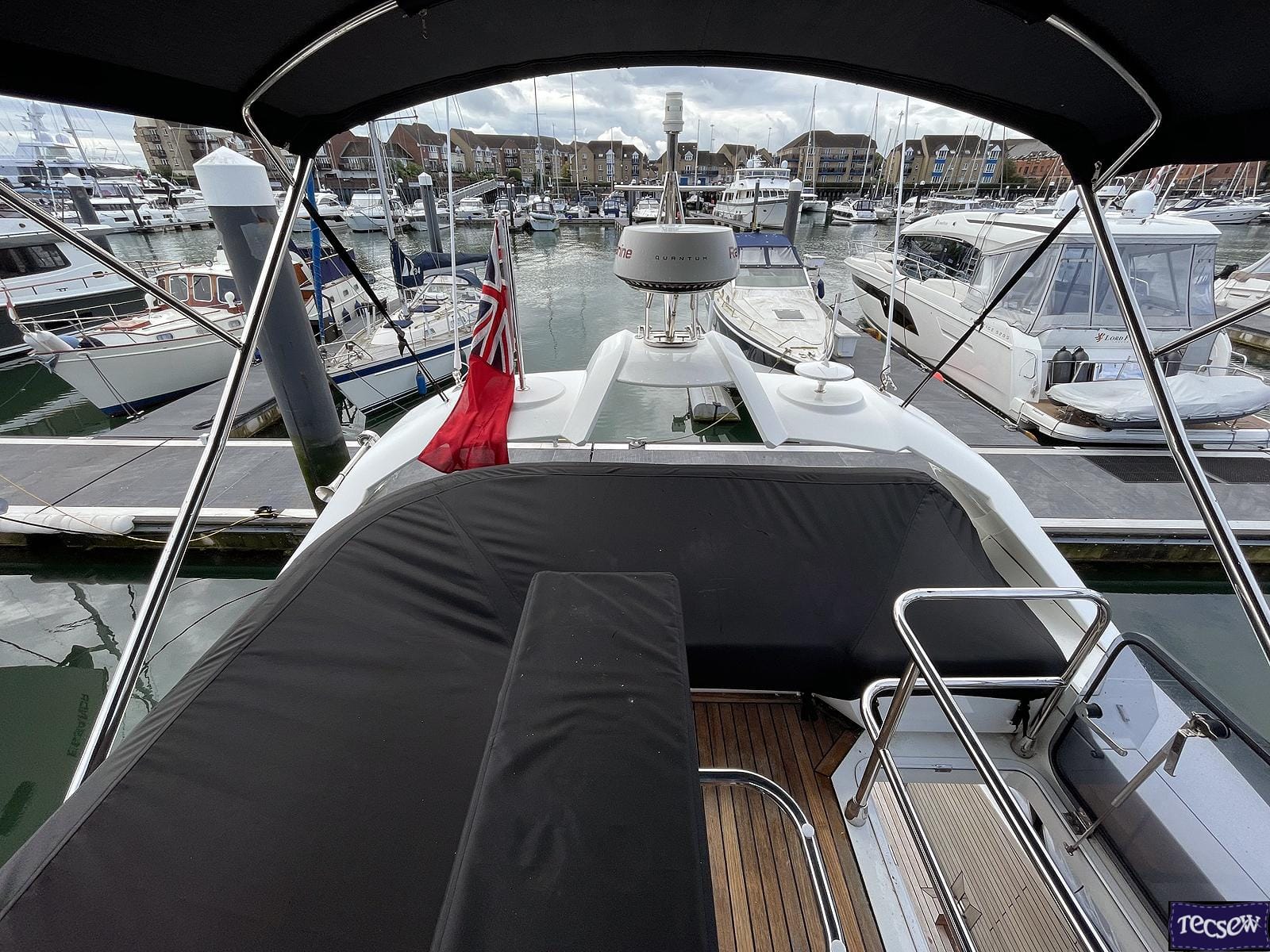 Fly Bridge Cover Flybridge Seating Covers – Galeon 400 Fly Protective Covers - Tecsew