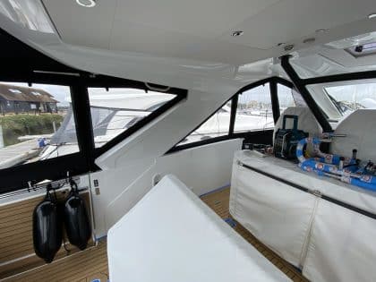 Jeanneau DB 37 Fore and Aft Cockpit Enclosures, Design 1 with aft frame