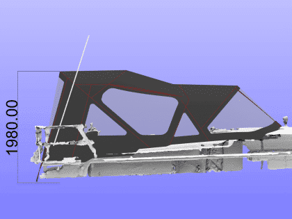 Approximate height from cockpit floor