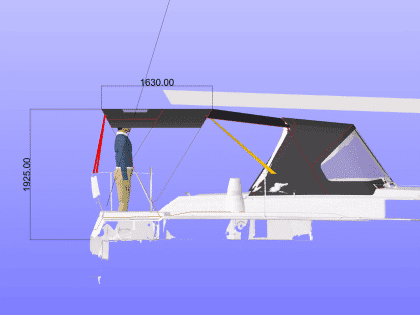 Approximate Dimentions from cockpit floor