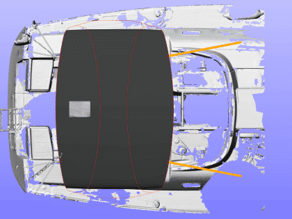 Hanse 400e bimini with stainless steel frame and durable marine-grade fabric for protection and style.