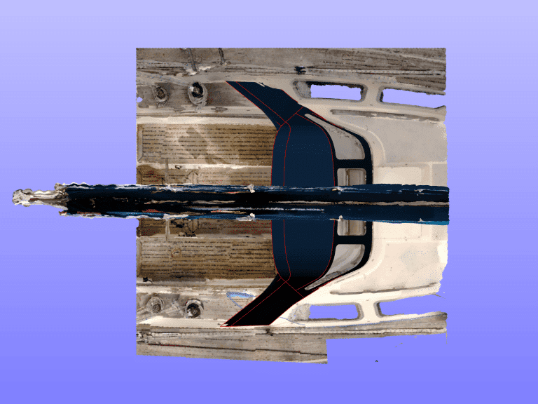 Custom sprayhood for Oyster 435 with stainless steel frame, Sunbrella fabric, and clear windows for durability and visibility.