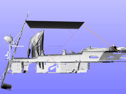 Hanse 400e bimini with stainless steel frame and durable marine-grade fabric for protection and style.