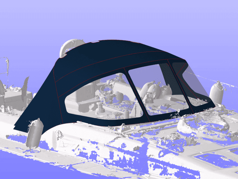 Sprayhood Front Corner