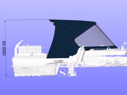 Sprayhood approximate height From cockpit floor