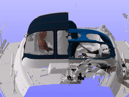 Westerly Corsair with a Tecsew 3-bar sprayhood providing increased cockpit coverage, featuring Paskal No 10 water-repellent zippers.