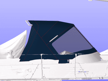 Westerly Corsair with a Tecsew 3-bar sprayhood providing increased cockpit coverage, featuring Paskal No 10 water-repellent zippers.